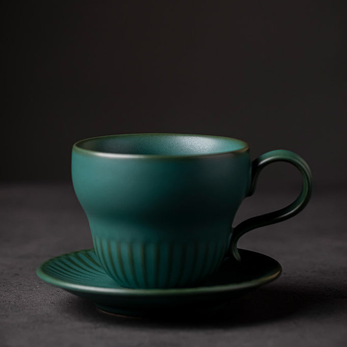 Japanese retro coffee cup and saucer ceramic cup