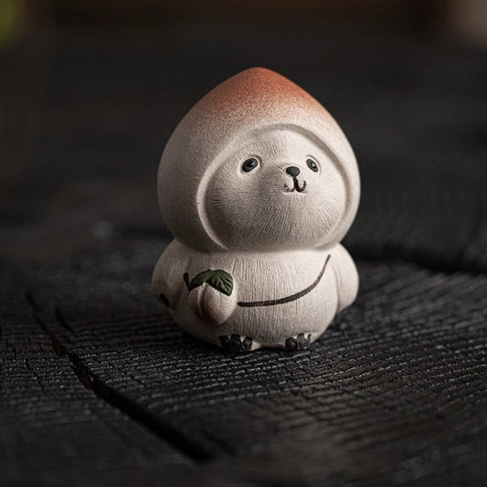 Taodundun Raw White Jade Duan Clay Tea Pet