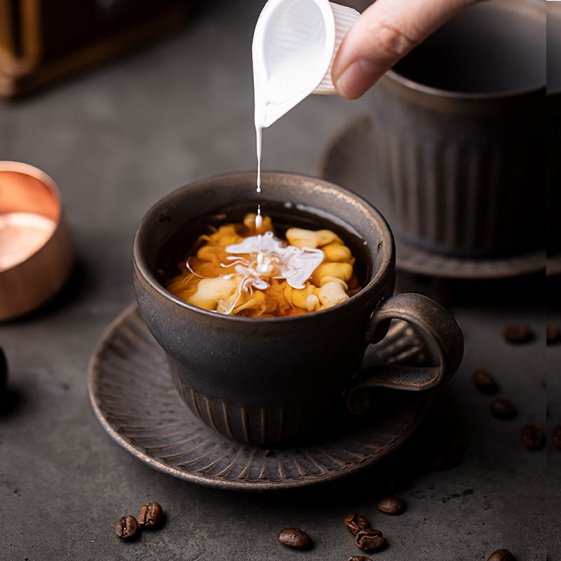 Japanese retro coffee cup and saucer ceramic cup